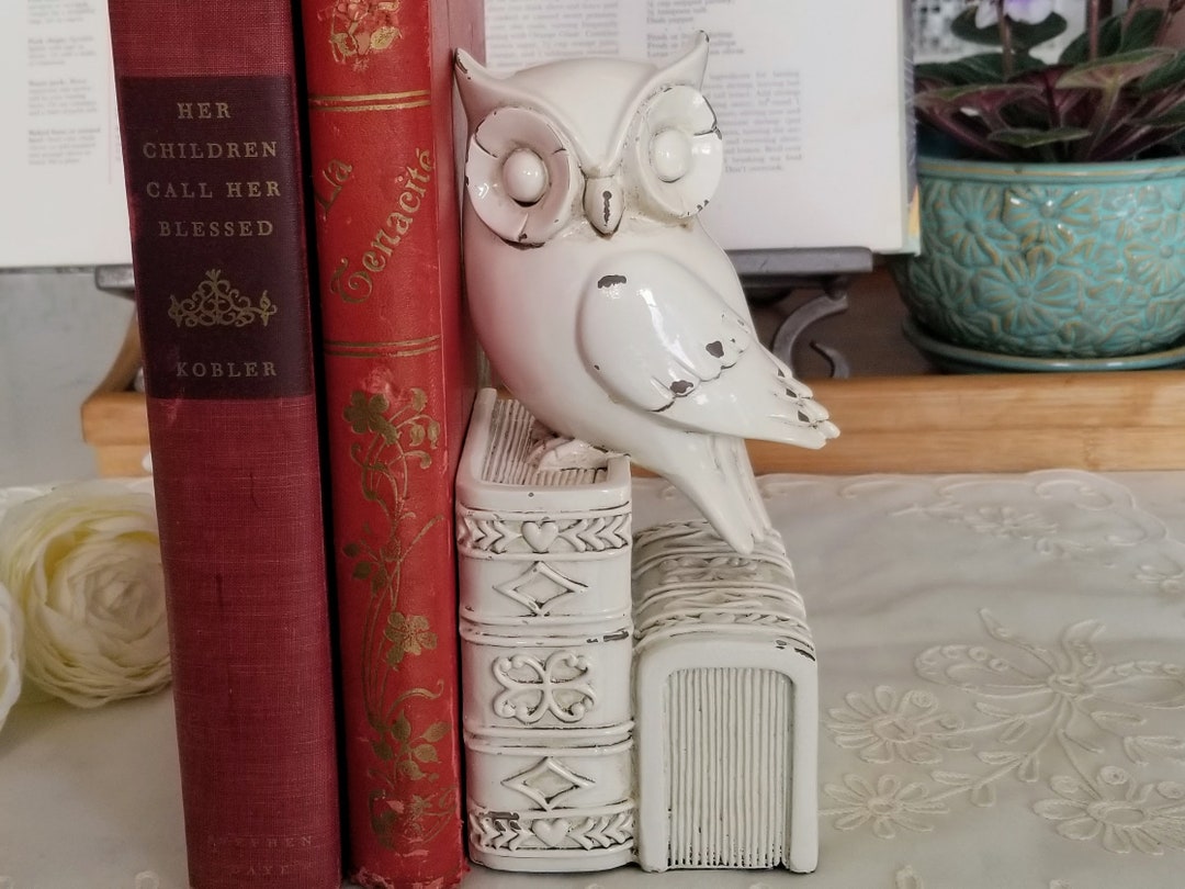 Vintage Red Owl Bookends