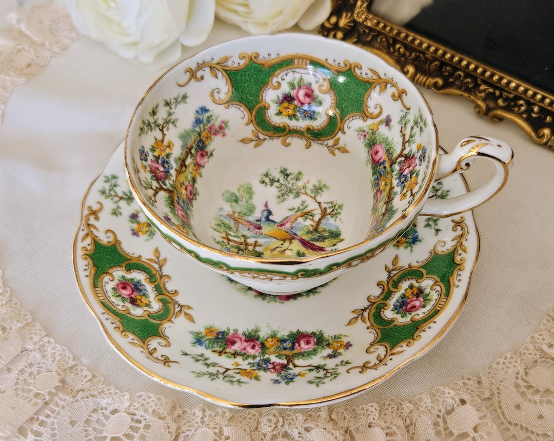 Foley Tea Set Vintage E.B Foley China Broadway Teacup and Saucer Set, Bone China Made ...