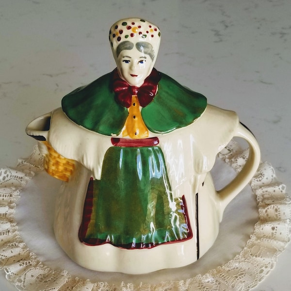 Old Lady Teapot Etsy