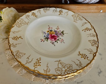 ロイヤルクラウンダービー デヴォンシャーディナープレート（6枚セット