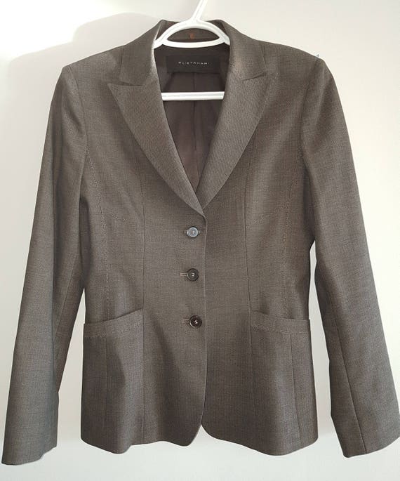 Vintage, Elie Tahari, grayish-brown Blazer, taupe
