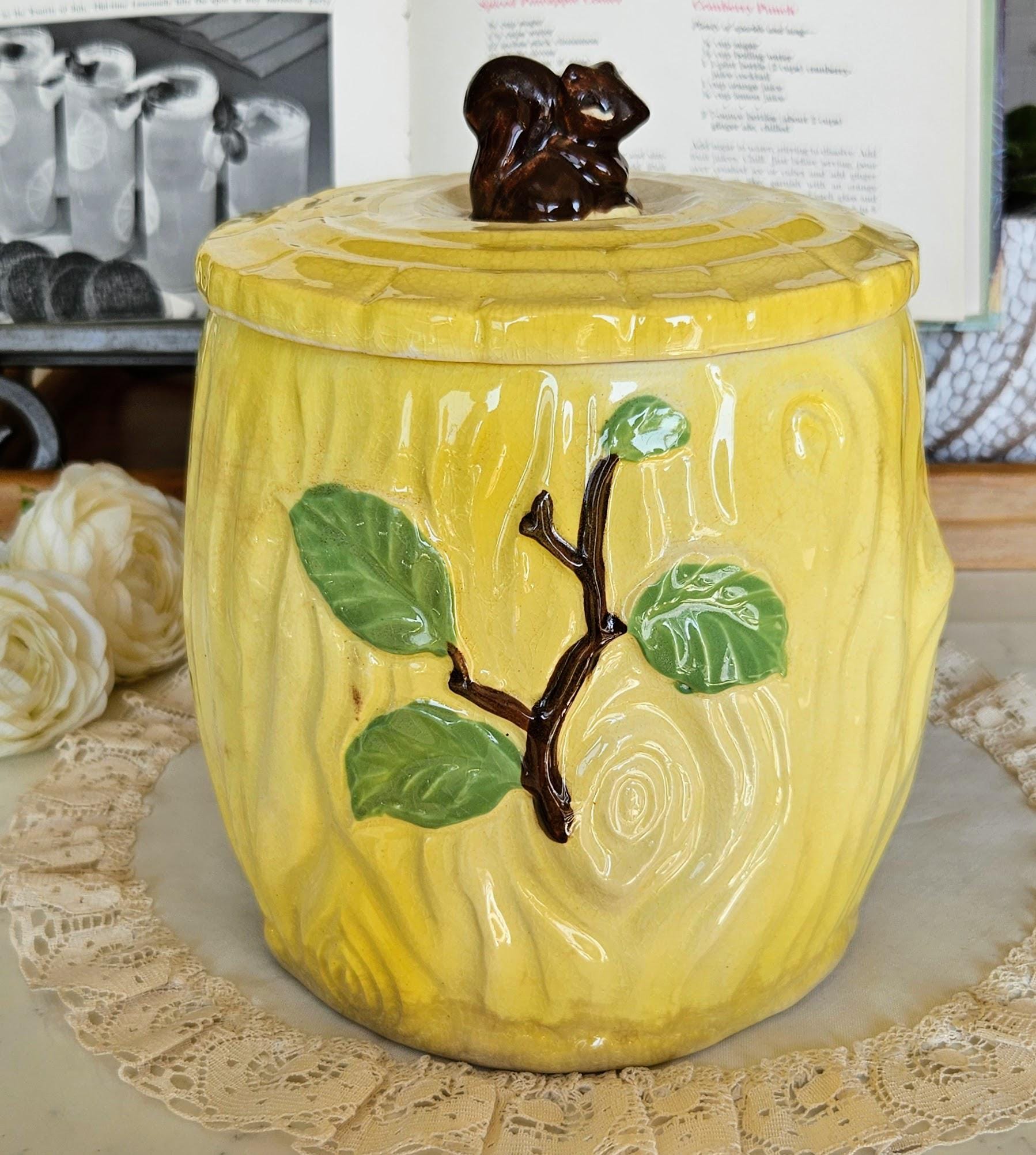 Vintage Lidded Bambie Cookie Jar, Ceramic Made in Japan, Deer