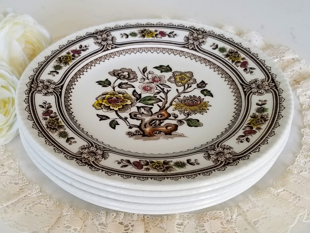 Set of 5 Wood & Sons Dorset Salad Plates, Made in Burslem, England