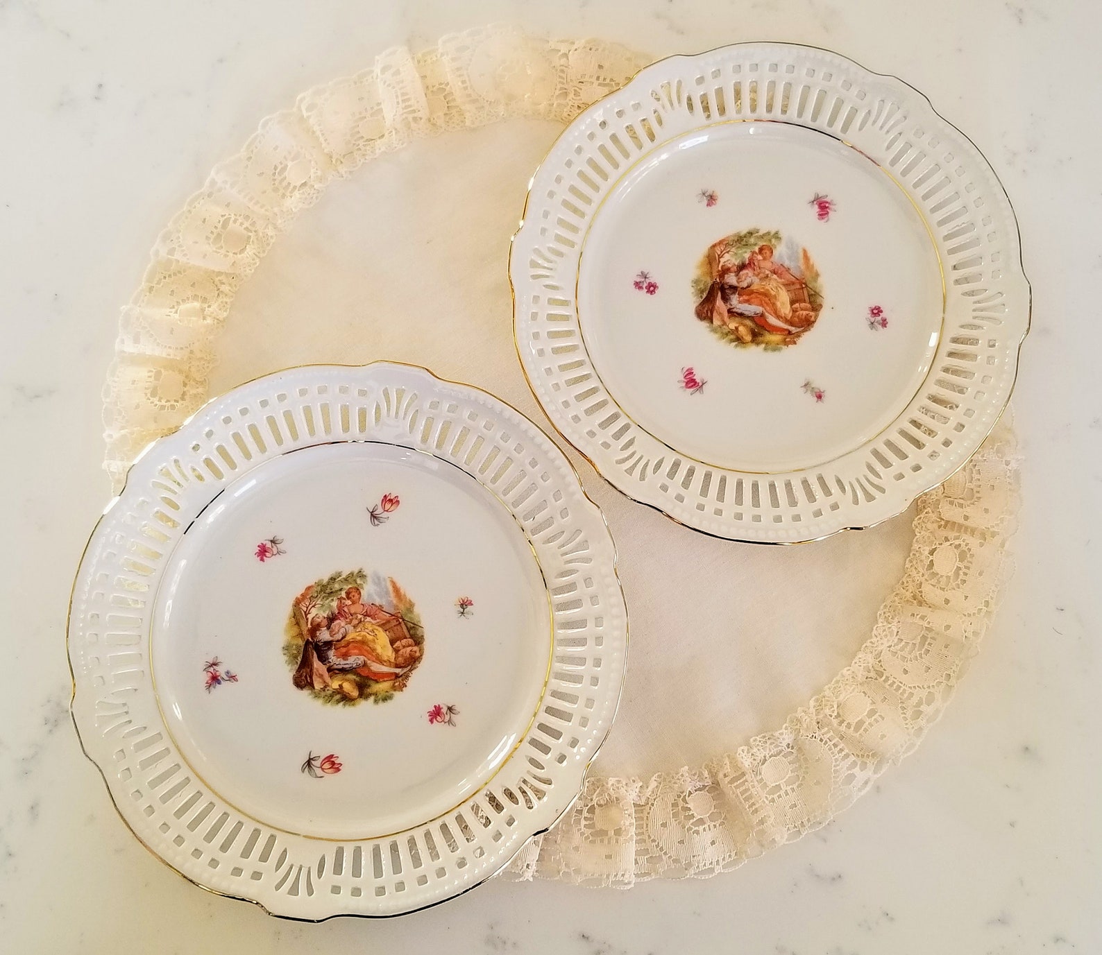 Conjunto de 2 Schwarzenhammer Bavaria 7'' Pastel / | Etsy