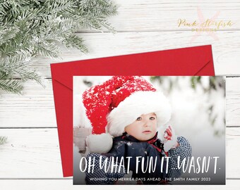 Christmas Card, Holiday Card, Christmas Photo Card, Fun Christmas Card, Jingle all the Way, Photo, Blooper, Xmas Card, holiday card, Digital