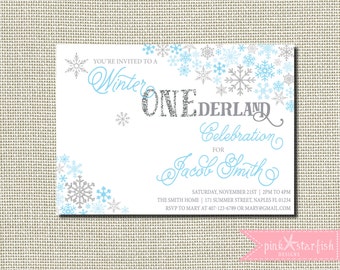 snowflake birthday invitation winter birthday snowflake etsy