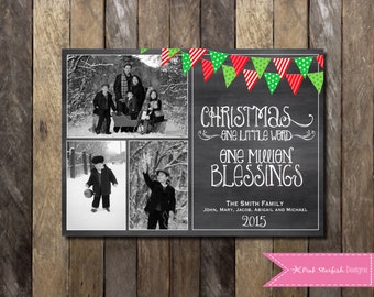 Chalkboard Christmas Card, Holiday Card, Photo Christmas Card, Christmas Card, Chalkboard, Chalkboard Holiday Christmas Card, xmas card