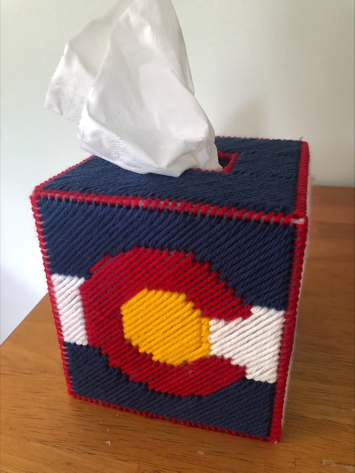 Colorado PATTERN Plastic Canvas Tissue Box - Etsy