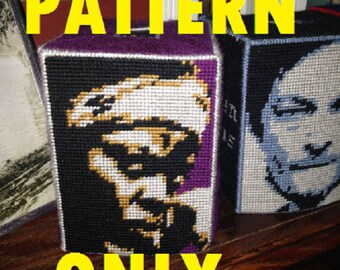 Michonne PATTERN Caja de pañuelos Lona plástica