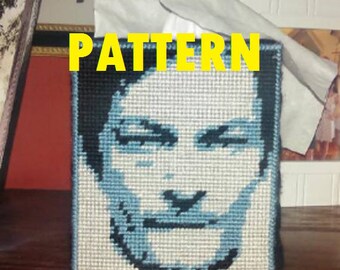 PATRÓN Norman Reedus Cubierta de caja de pañuelos para lona de plástico