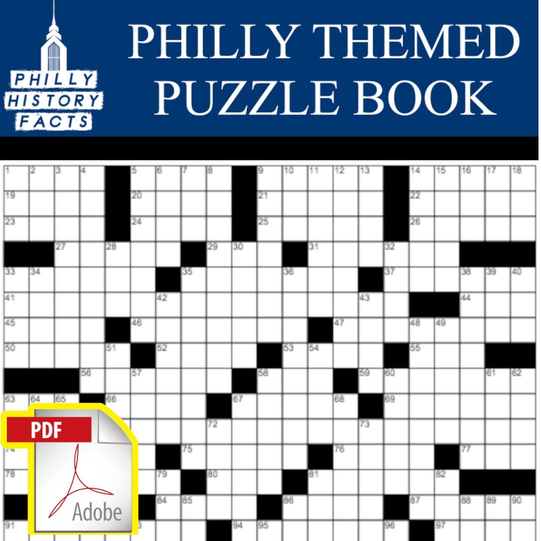 philly themed puzzlebook pdf download etsy