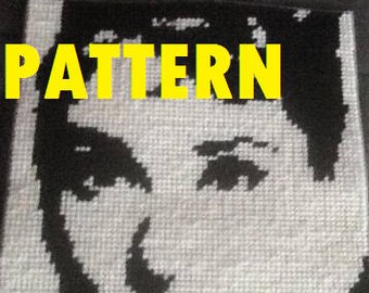 Audrey Hepburn Plastic Canvas PATTERN