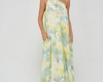 DC One shoulder maxi dress - one size