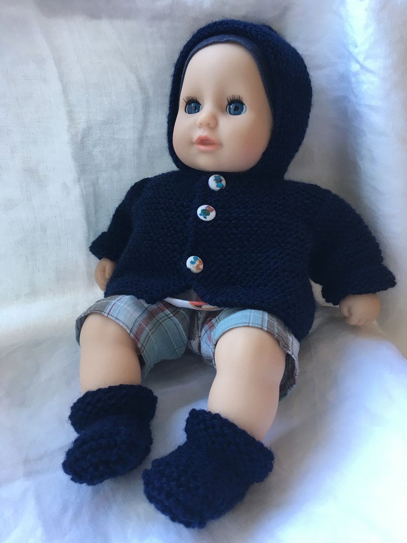 Baby Annabell Hoodie Knitting Pattern DK Etsy UK
