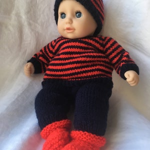 Baby Annabell Puppen Hose Strickanleitung (DK) in engl