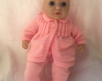 Baby Annabell Doll Matinee Coat Knitting Pattern (DK)