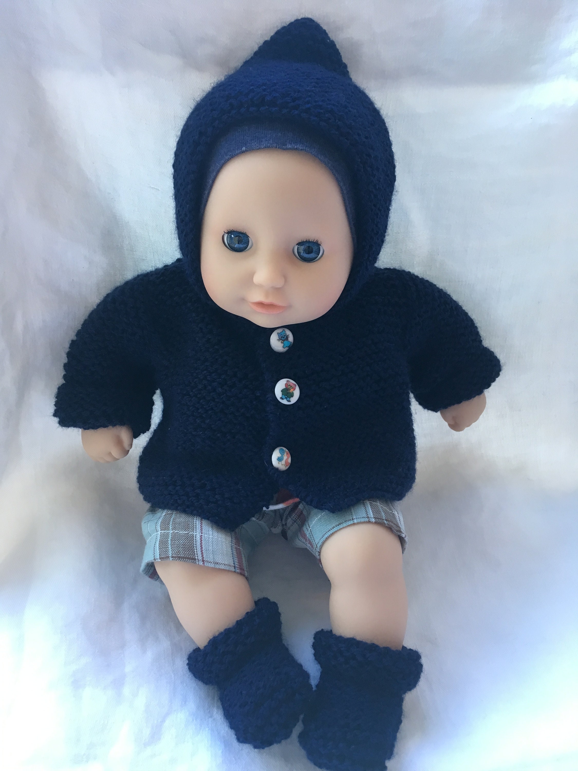 Baby Annabell Hoodie Knitting Pattern DK Etsy UK