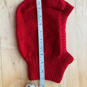 Traditional Balaclava Knitting Pattern Aran Yarn image 4