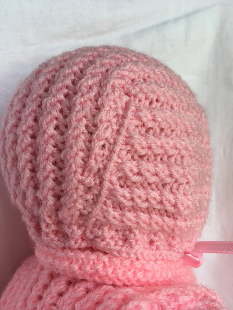 Baby Annabell Doll Bonnet Knitting Pattern DK