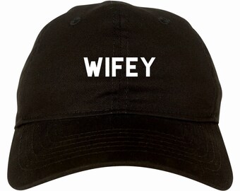 Wifey Dad Hat by Fashionisgreat - Pink Khaki White Black