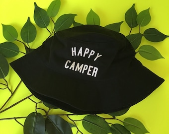 Happy Camper Bucket Hat by Fashionisgreat