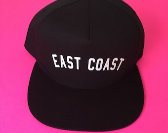East Coast Black SnapBack Hat by Fashionisgreat
