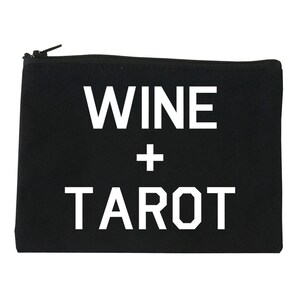Bolsa de maquiagem Wine + Tarot da Fashionisgreat - 3 tamanhos disponíveis S/M/L Preto