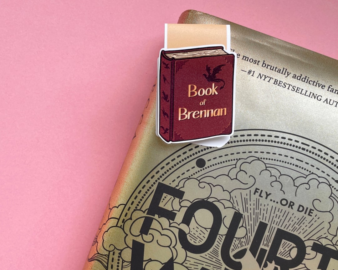Book of Brennan Bookmark, Official Fourth Wing Merchandise - Etsy
