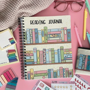 XL Reading Journal, le journal parfait pour les lecteurs, suivez jusqu'à 100 livres et écrivez vos propres critiques, excellent cadeau pour les lecteurs