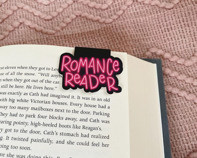 Segnalibro per lettori di romanzi, segnalibro magnetico al neon per amanti dei libri, grazioso regalo per lettori di Bookstagram e romanzi immagine 4