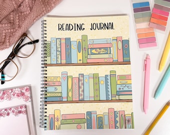 Reading Journal, het perfecte tijdschrift voor lezers, volg maximaal 50 boeken en schrijf uw eigen recensies, geweldig cadeau voor lezers