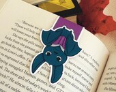 Bat Magnetic Bookmark, Cute Bat Reading, Halloween Bookish Gift, Autumn Reader Accessory, Cozy Fall Bookmark