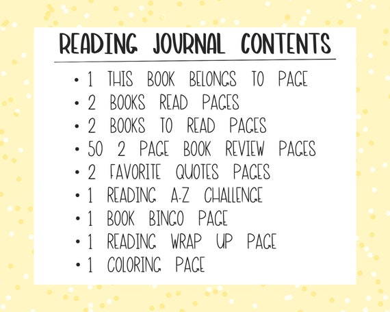 Reading Journal, the Perfect Journal for Readers, Track up to 50 Books and  Write Your Own Reviews, Great Gift for Readers 