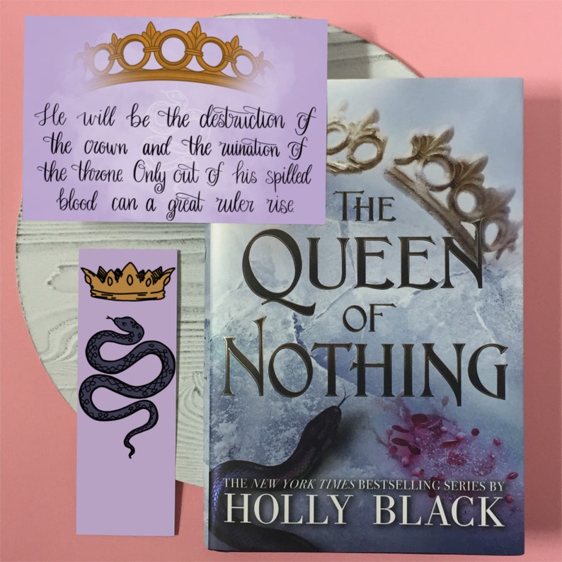 Cardans prophecy art print Queen of Nothing printable quote | Etsy