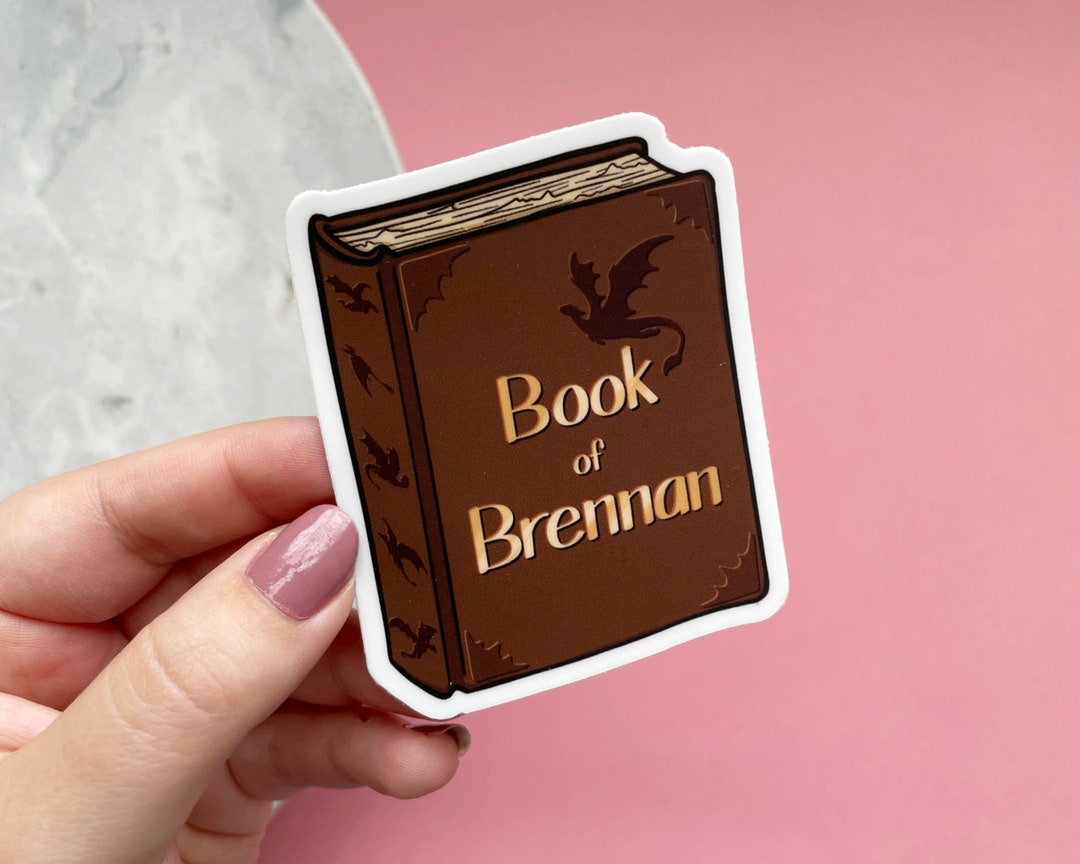 The Book of Brennan Sticker, Officially Licensed Fourth Wing Merch