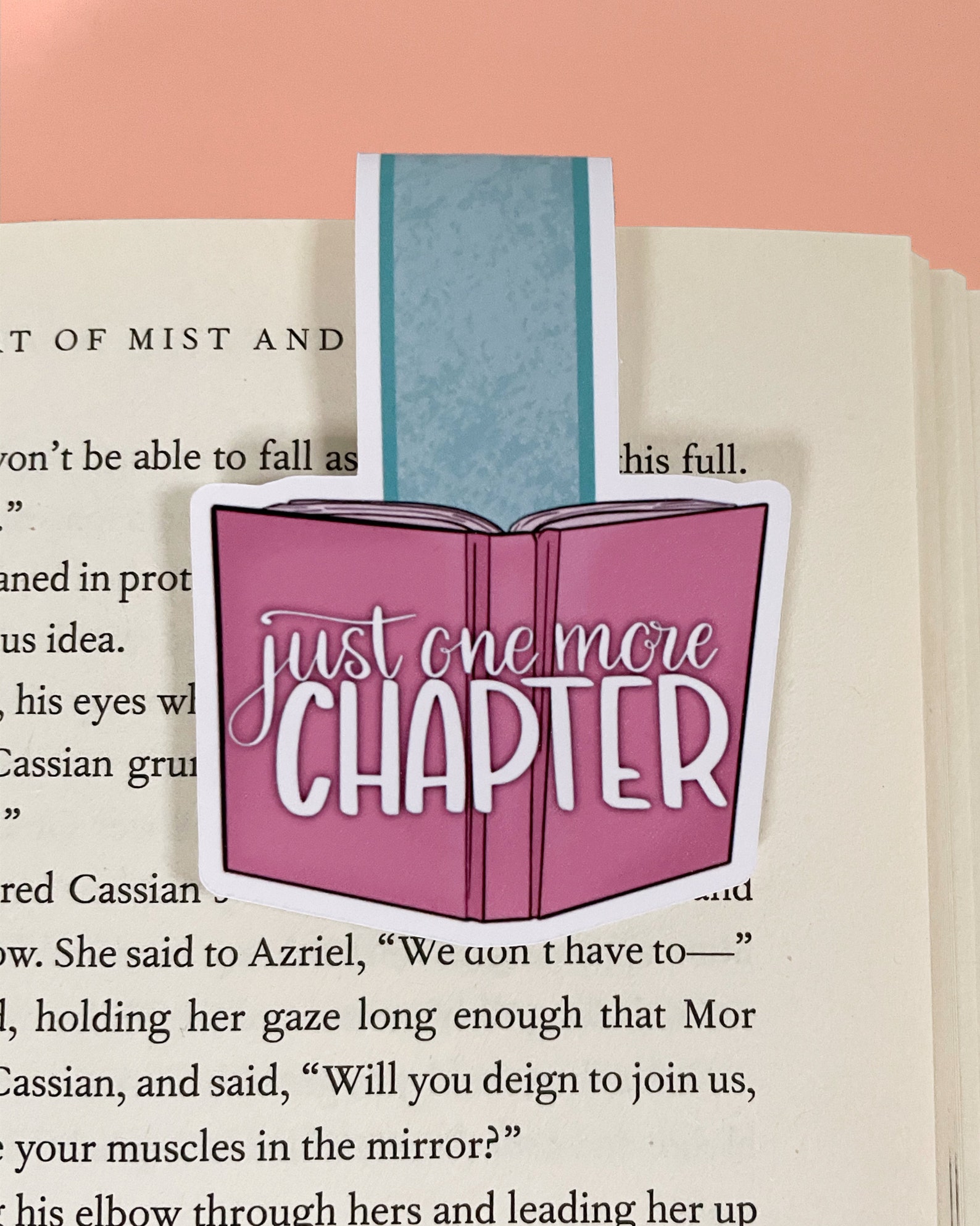 Just one more chapter bookmark gift for book lovers Etsy