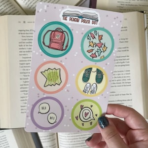Heartstopper Inspiriert Stickerbogen, Pastell Graphic Novel Sticker, Niedliche Freundschaft Liebe Symbole, Scrapbook und Journal Decor