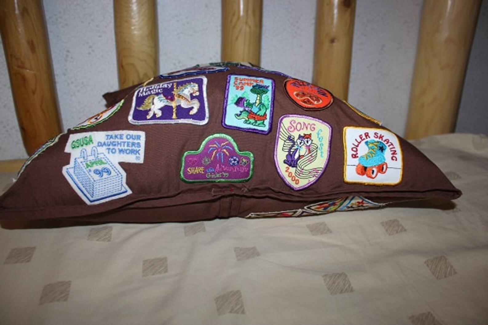 Girl Scout Vest Pillow Keepsake Etsy
