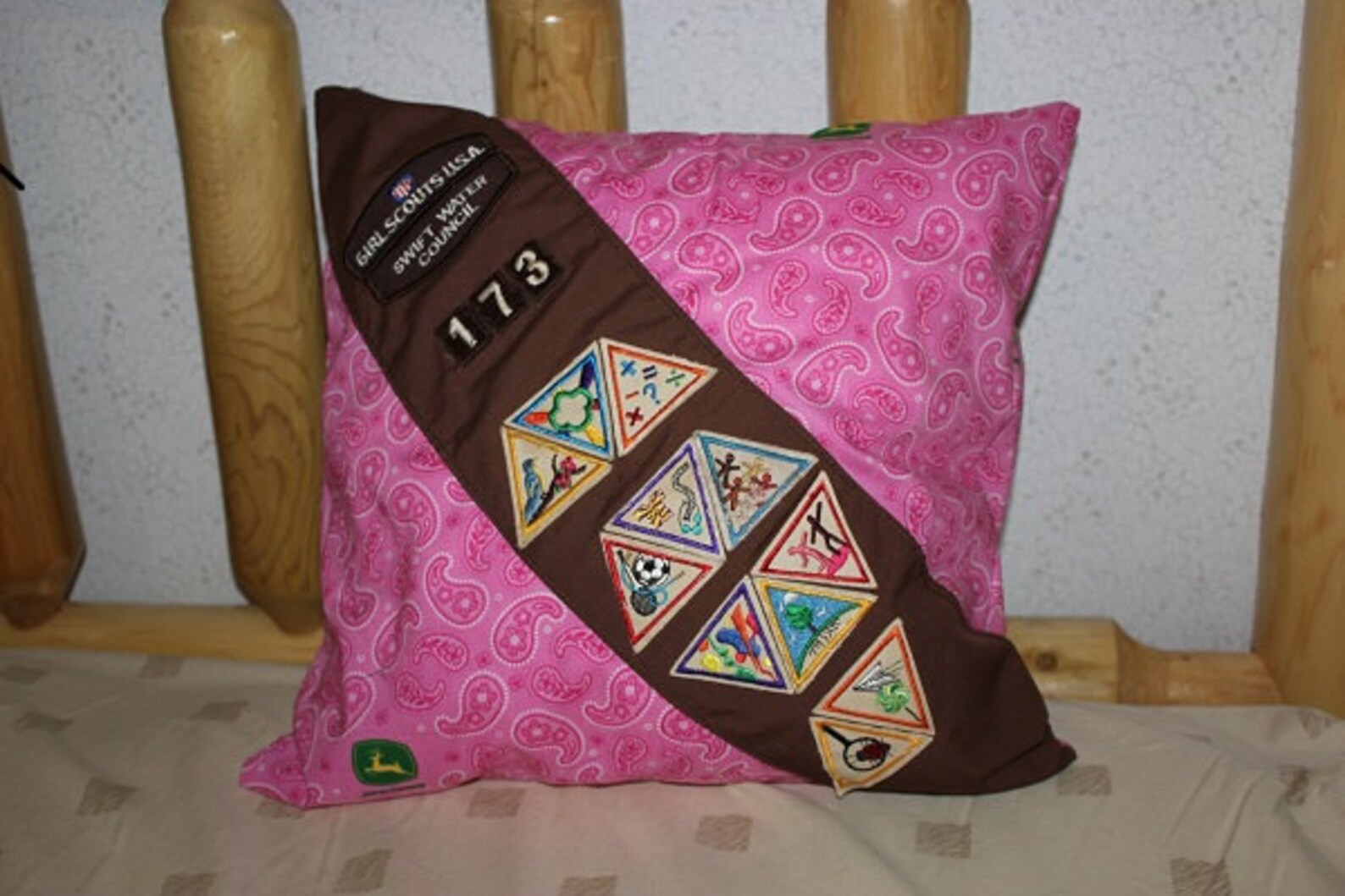 Girl Scout Keepsake Sash Pillow Memory Gift Present Etsy