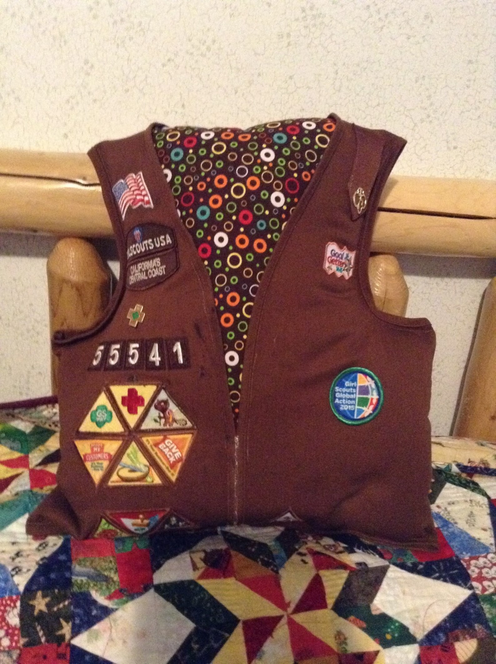 Girl Scout Vest Pillow Keepsake Etsy