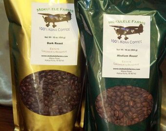 BARGAIN, 2 bags 100% Kona Coffee, Direct from the Farmer, Two single# Bags