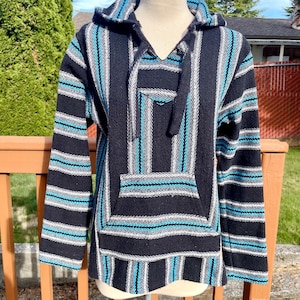 70s Mexican rug hoodie jacket