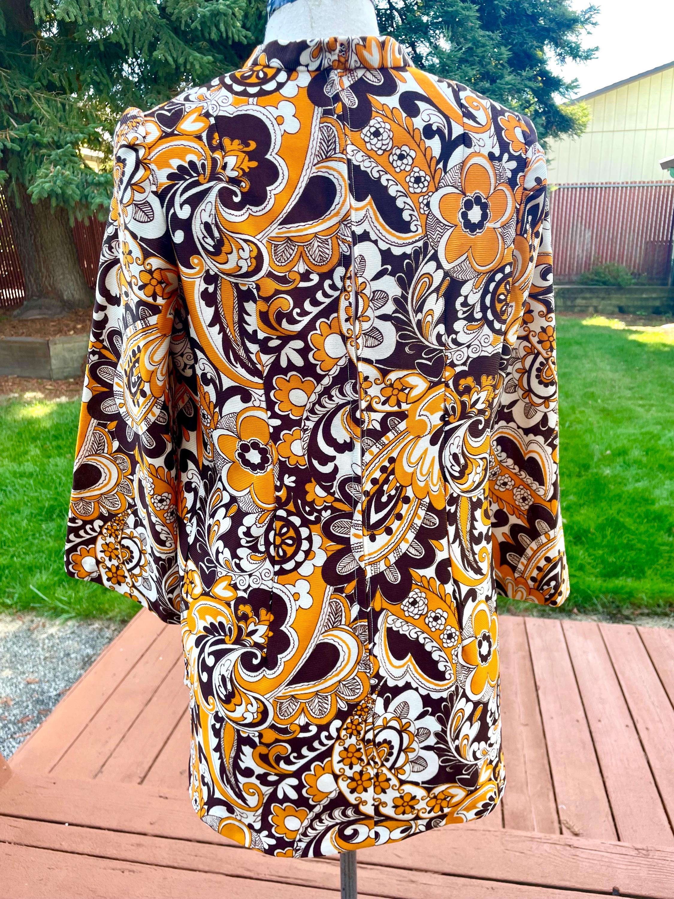 Vintage 60s Paisley Bell Sleeve Mini Dress Tunic Top - Etsy
