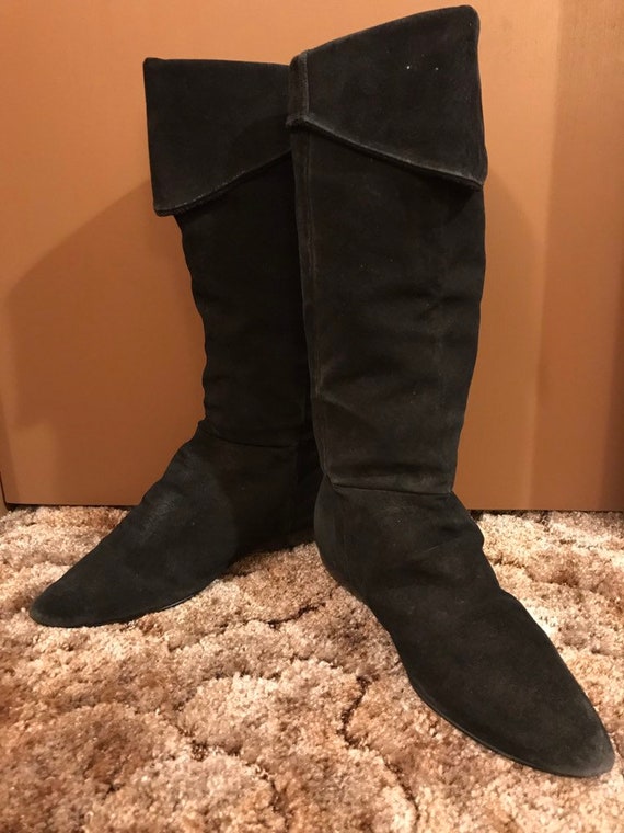 black pirate boots womens