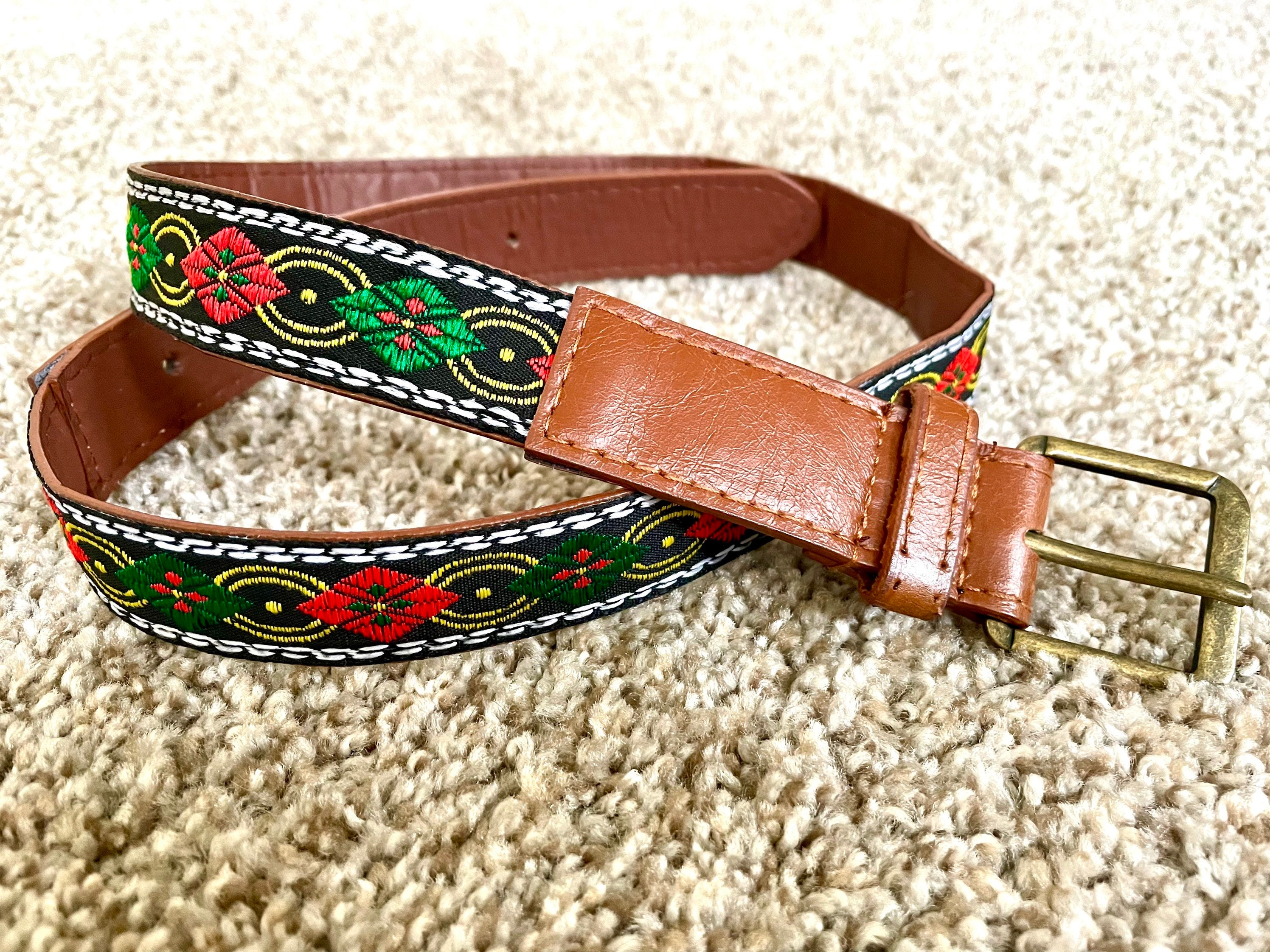 70s Embroidered Belt - Etsy display picture 1