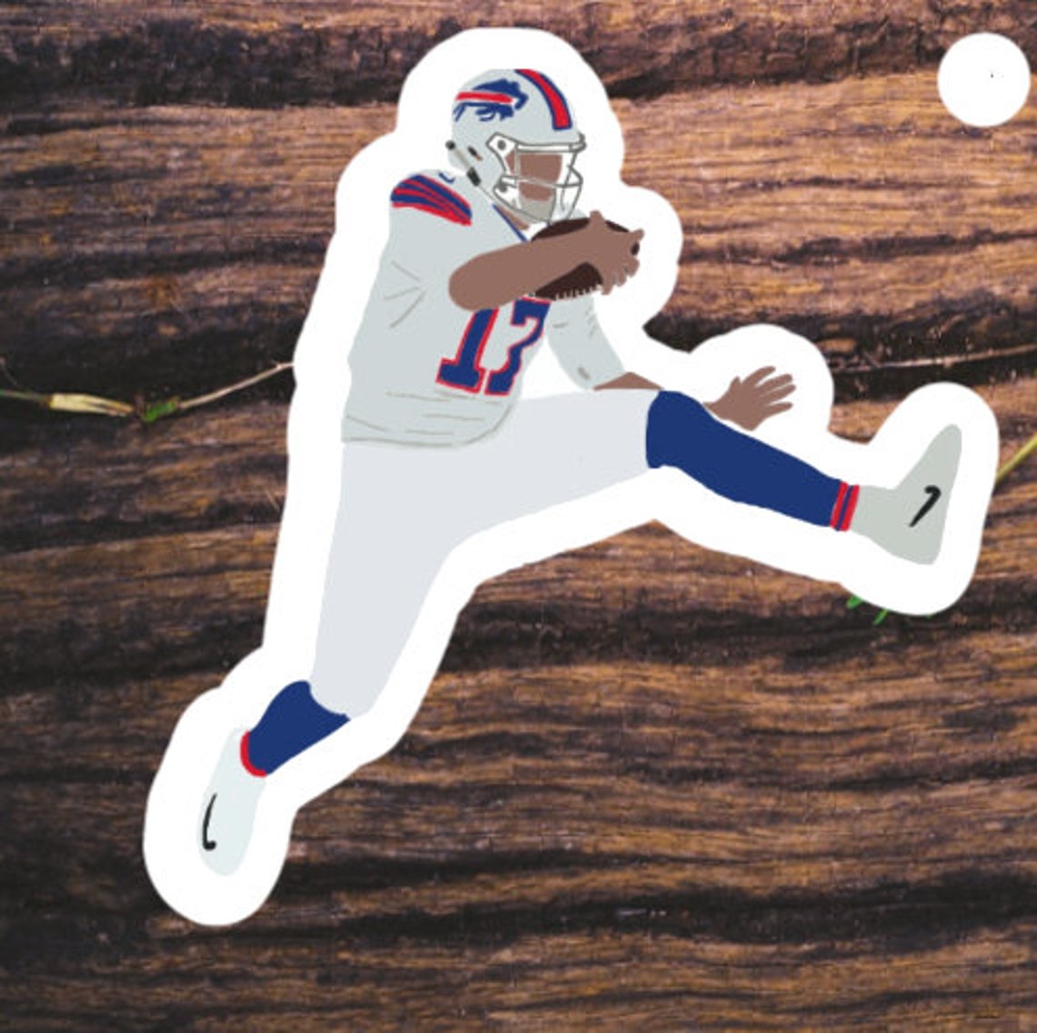 Handdrawn Josh Allen Jumping Sticker Etsy