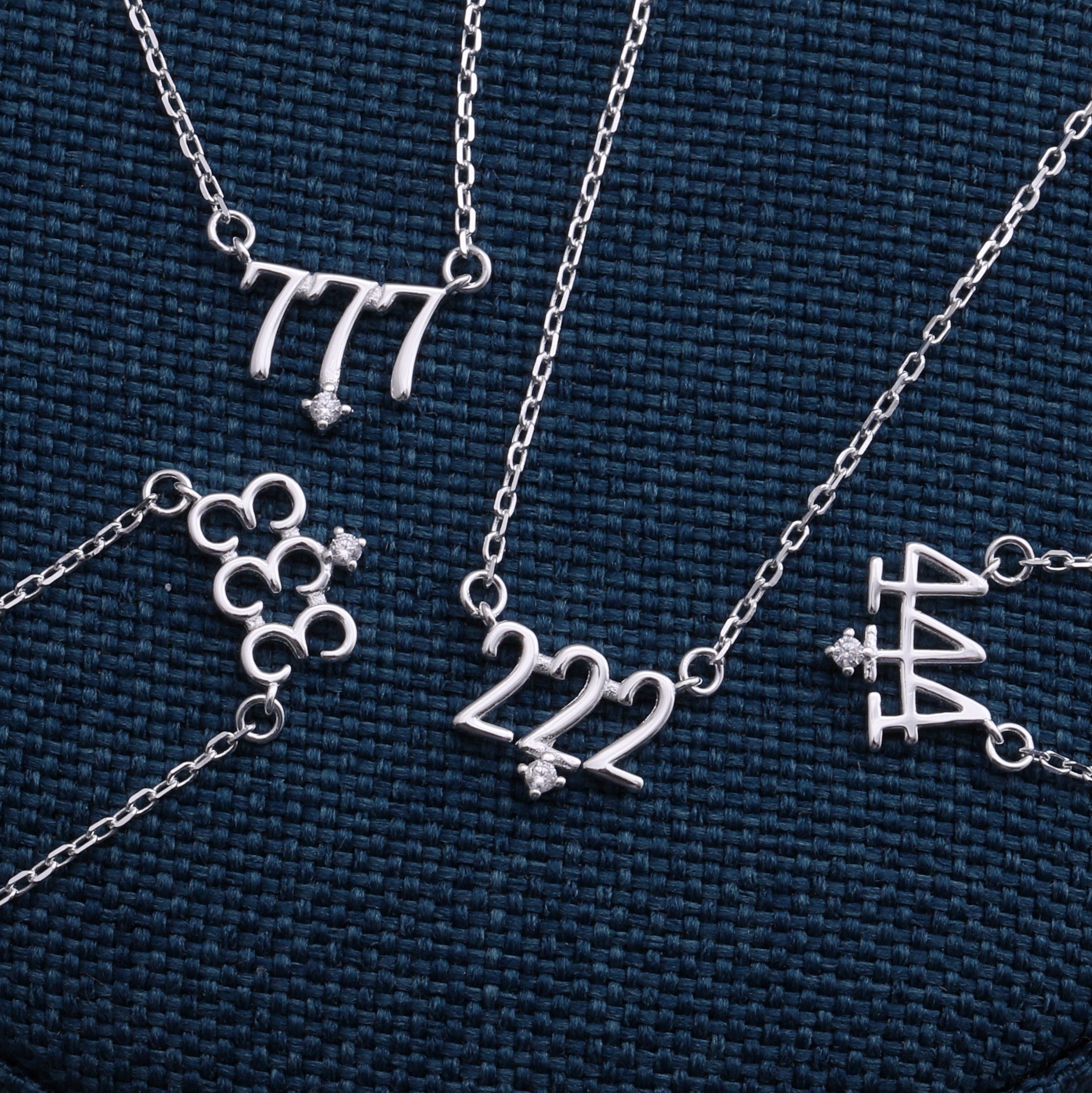 Sterling silver angel number necklace/Birthday gifts/angel number jewelry/ protection jewellery/ luck jewellery/ support jewellery