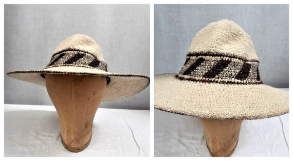 70s Alpaca Cowboy Hat - Peruvian Wide Brim Western
