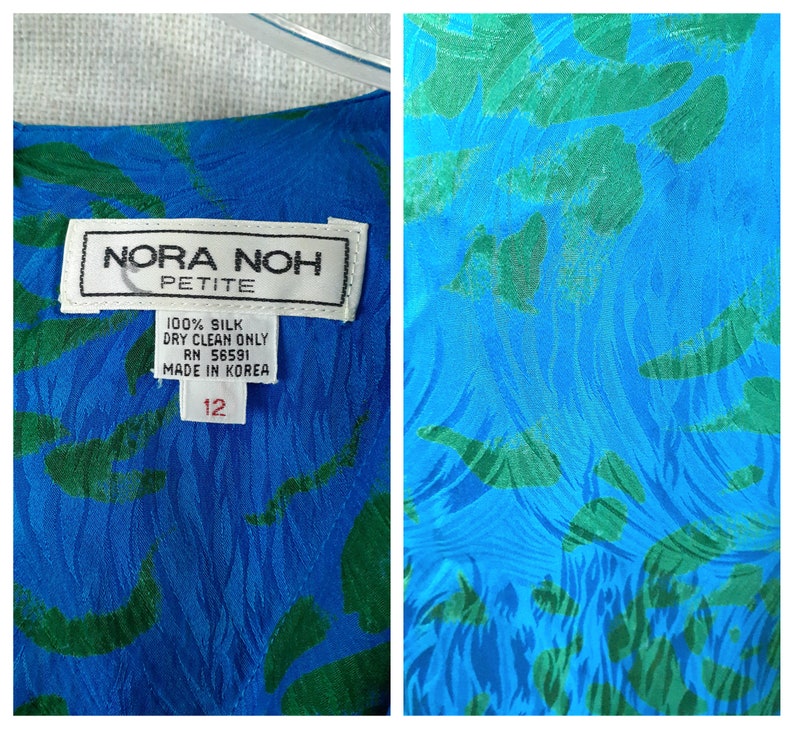 Designer Silk Sarong Dress Korean Couture Silk Dress Pure Silk Wrap Secretary Dress Nora Noh Silk Wrap Dress