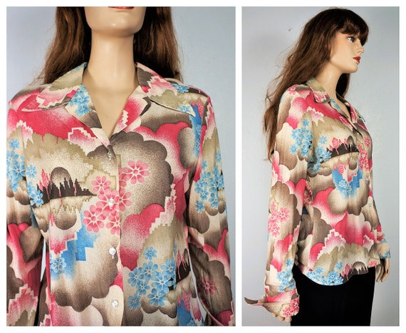CLEARANCE Peter Max Style Psychedelic Blouse - Imp